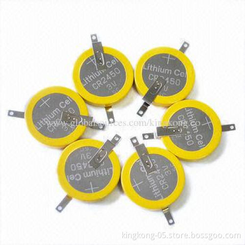 CR2450 Button-cell Battery with Pins, Best Performance and Reliability